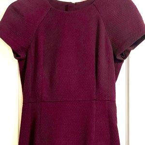 NWOT Flattering burgundy dress.